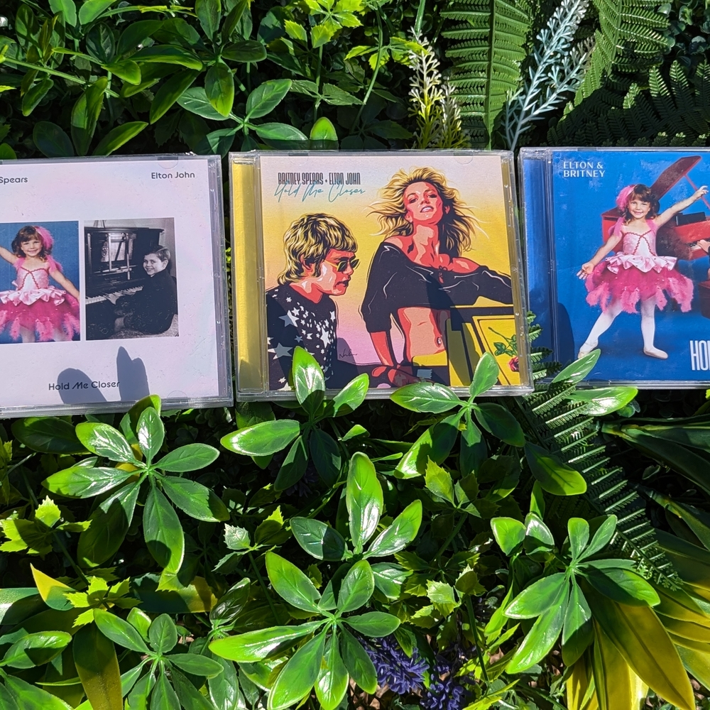 Pink and Yellow Vintage Style CD Collection